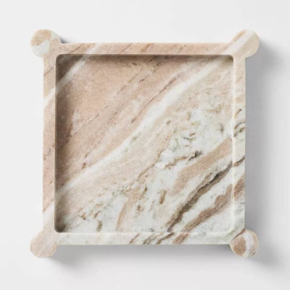 8" Marble Catchall Tray Off-White - Threshold Studio McGee - Target‎ Fall 2025 - Picture 3 of 5